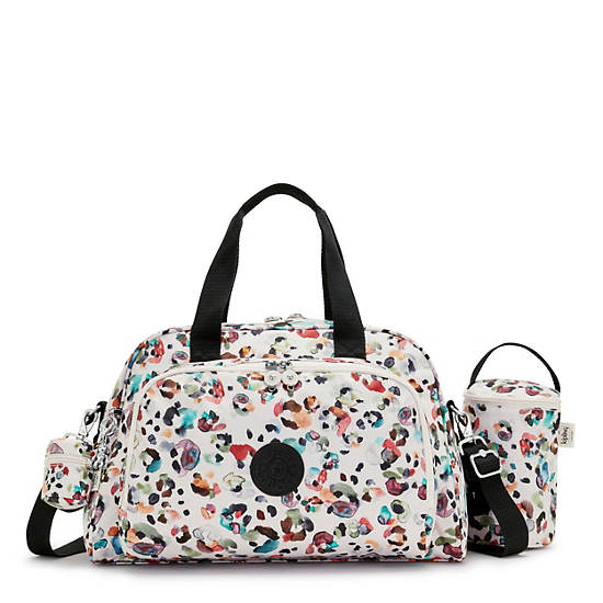 Kipling Camama Printed Diaper Bag Táska Fehér | HU 1252ZU